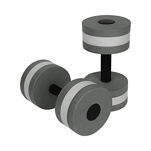 Water Dumbbells, Set of 2 Aquatic Exercise Dumbell, Water Aerobic Exercise Foam Dumbbells Pool Resistance for Men Women Weight Loss Water Sports Fitness Tool (Black)
