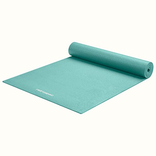 Retrospec Pismo Yoga Mat for Men & Women - 72” x 24” x 5mm - Extra Long Non Slip Exercise Mat for Yoga, Pilates, Stretching, Floor & Home Workouts - Blue Lagoon