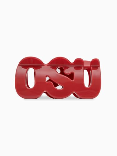 Mascella Ohio State University Claw Clip for Women, Girls, OSU Lightweight & Trendy Hair Clip, Clamp Clip Neutral Colors for All Hair Types: Thick, Thin, Curly, Wavy, Long Hair, OSU Hair Claw Gray