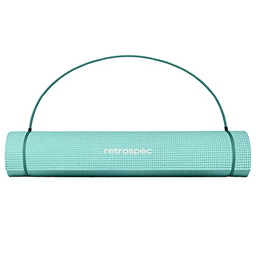 Retrospec Pismo Yoga Mat for Men & Women - 72” x 24” x 5mm - Extra Long Non Slip Exercise Mat for Yoga, Pilates, Stretching, Floor & Home Workouts - Blue Lagoon