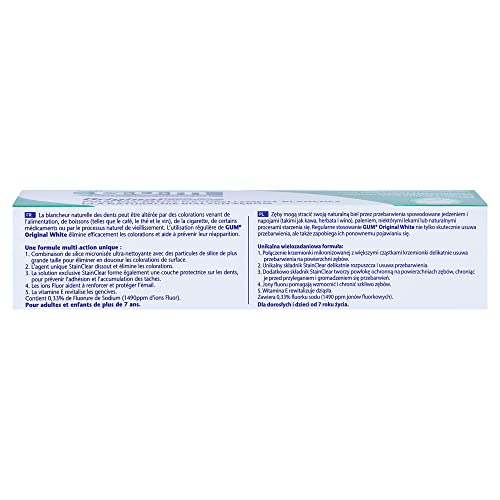 Gum Original White Toothpaste 75ml