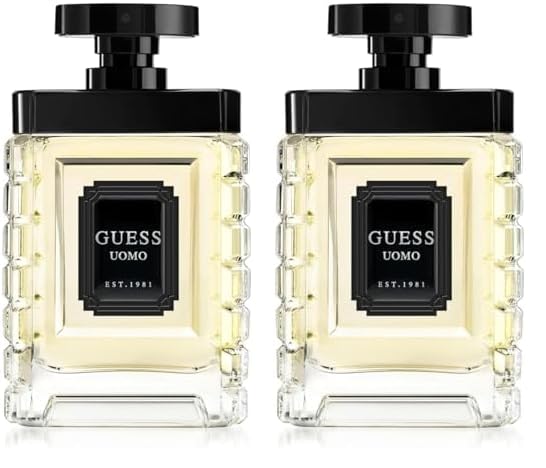GUESS UOMO Eau de Toilette, 3.4 Fl Oz (Pack of 2)