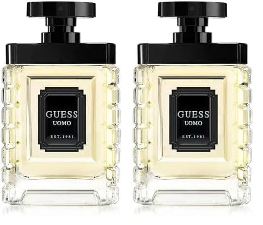GUESS UOMO Eau de Toilette, 3.4 Fl Oz (Pack of 2)