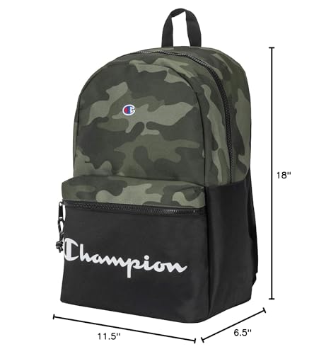 Champion Unisex Adult Manuscript Backpacks, Green Grid Camo, One Size US