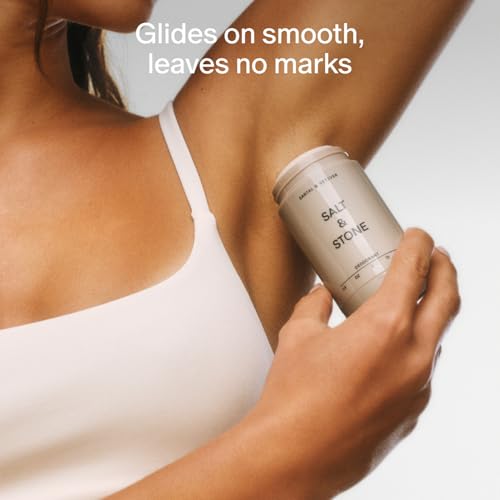SALT & STONE Gel Deodorant for Women & Men | Bergamot & Hinoki | No Aluminum & No Baking Soda | Free From Parabens, Sulfates & Phthalates (2.6 oz)