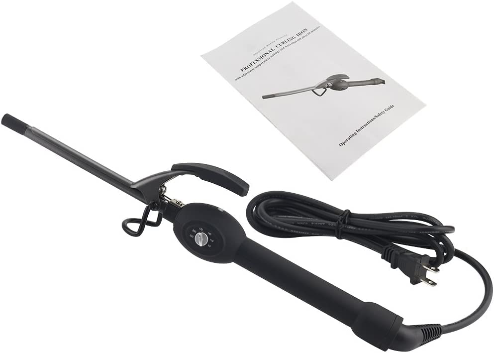 Large Ceramic Curling Wand - 1 1/2 inch Barrel with LCD Digital Temperature Control, Travel-Friendly Design with Heat-Resistant Glove - Versatile Beach Waver for Big, Bouncy Curls for Women