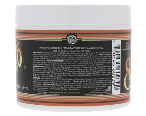 Suavecito Pomade Firme Clay 4 oz, 2 Pack - Strong Hold Hair Clay For Men - Low Shine Matte Hair Clay Pomade For Natural Texture Hairstyles