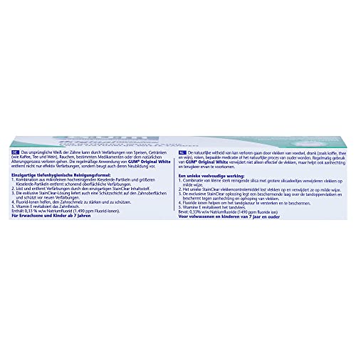 Gum Original White Toothpaste 75ml