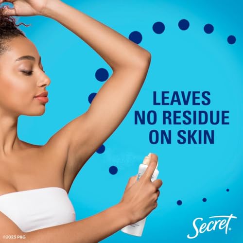 Secret Dry Spray Antiperspirant Deodorant for Women, 48hr Weightless Sweat & Odor Protection, Gentle on Skin, White Peach & Argan Oil Scent, 4.1 oz (Pack of 3)