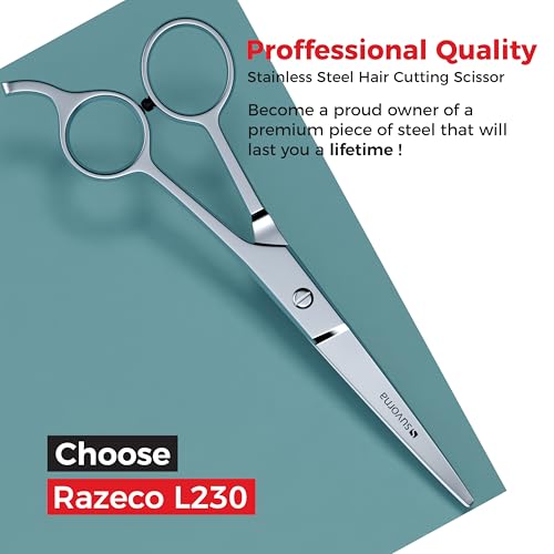 Suvorna 6.5" Hair Cutting Scissors for Professional, Barber & Hairdresser - Extremely Sharp Hair Shears for Cutting, Trimming, Grooming, Precision - Right Hand Hair Scissors for Men, Women, Adults.
