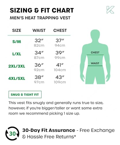 Kewlioo Men's Premium Sauna Tank Top for Men - Heat Trapping Sauna Shirt for Men, Compression Sweat Suit for Gym, Workouts, Exercise, Fitness, Sauna Suit for Men (Black, S/M)