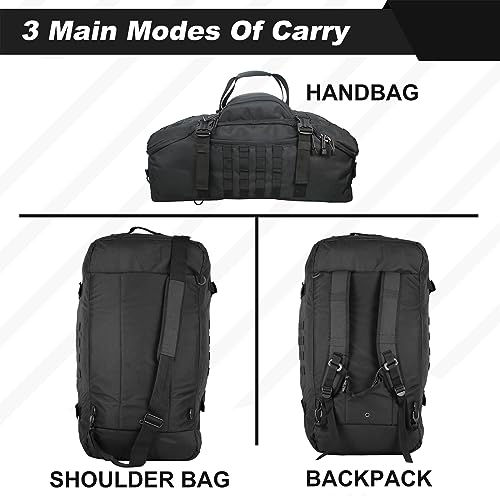 3 In 1 Tactical 30L Military Backpack Travel Duffle Bag for Weekender Gym Workout Deployment