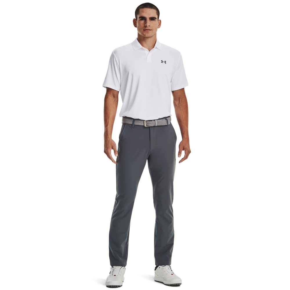 Under Armour Men's Performance 3.0 Polo, (100) White / / Pitch Gray, X-Large Tall
