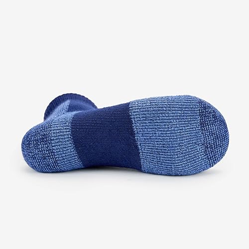 thorlos unisex adult Jmx Max Cushion Ankle Running Socks, Navy, Large US