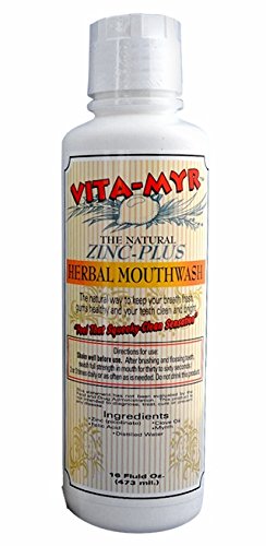 6 Pack VITA-MYR Natural & Effective Herbal Mouthwash 16 oz