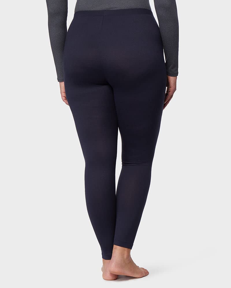 32º DEGREES Women's Lightweight Baselayer Legging | Form Fitting | 4-Way Stretch | Thermal, Stormy Night, Medium