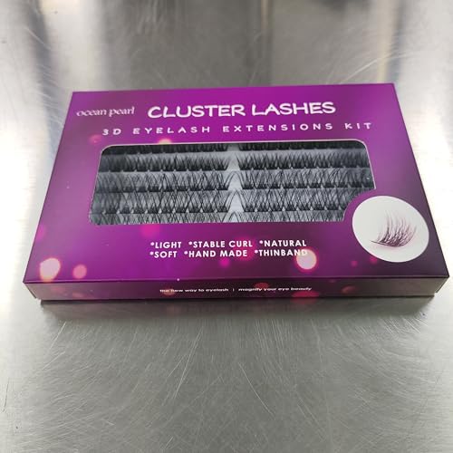 3D Thick Lash Extension Kit 320 Pcs Fluffy Lash Clusters 60D+80D 10-16mm Eyelash Extension Kit Individual Lashes with Bond and Seal Glue Tweezers DIY Eyelash Extensions for Beginners (60D+80D)