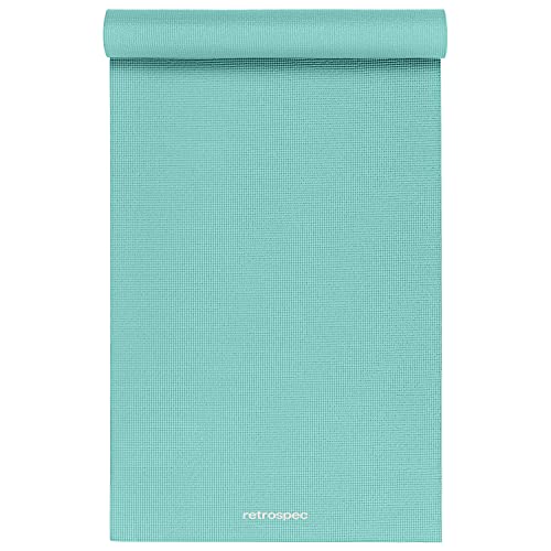 Retrospec Pismo Yoga Mat for Men & Women - 72” x 24” x 5mm - Extra Long Non Slip Exercise Mat for Yoga, Pilates, Stretching, Floor & Home Workouts - Blue Lagoon