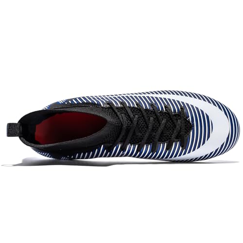 GXBX Men's Soccer Cleats Youth Big Kid Boys Girls Indoor Outdoor Soccer Cleats Shoes Black Blue Green Gray Football Training Shoes
