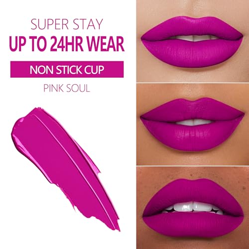MAKI YIKA Pink Lipstick Set for Women - Long Lasting Hot Pink, Nude Transferproof Cruelty-Free Lip Color