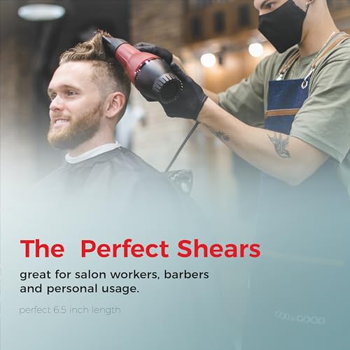 Suvorna 6.5" Hair Cutting Scissors for Professional, Barber & Hairdresser - Extremely Sharp Hair Shears for Cutting, Trimming, Grooming, Precision - Right Hand Hair Scissors for Men, Women, Adults.