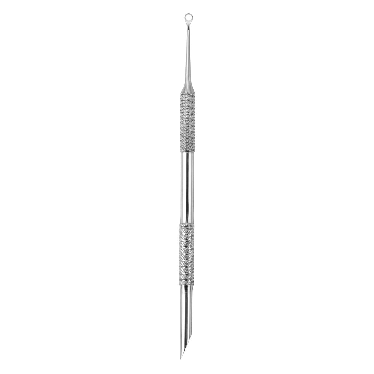 KACHIMOO Cuticle Pusher with 2 Ends,Pre-treatment Cuticle Pusher Cuticle Remover with Sandpaper Sheets,Nail Art Dead Skin Removing Manicure Tool (1 Cuticle Pusher+5 Sandpaper Sheets)