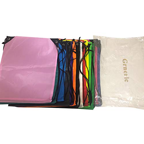 Grneric Drawstring Backpack Bulk 42 Pcs String Backpack Drawstring Bags Cinch Bag Sackpack for Men Women Gym (Red)