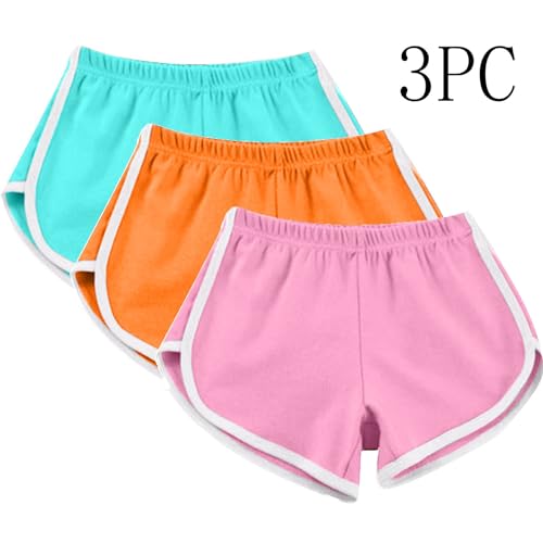 3 Pack Athletic Shorts for Women Multipack Running Shorts Elastic Waist Biker Shorts Plus Size Workout Gym Shorts