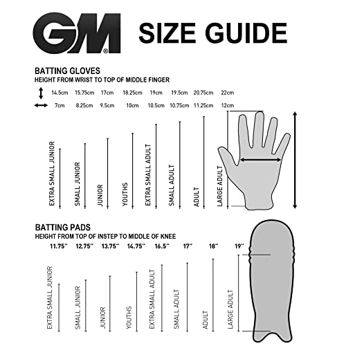 Gunn & Moore GM 303 Cricket Batting Gloves ' Junior Size' (Right Handed)