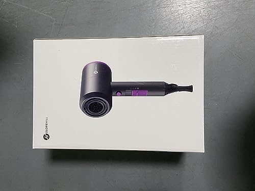 Slopehill Professional Ionic Hair Dryer, Powerful 1800W Fast Drying Low Noise Blow Dryer with 2 Concentrator Nozzle 1 Diffuser Attachments for Home Salon Travel