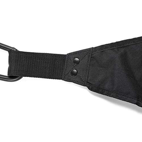 Gymreapers Hanging Ab Straps For Core Strength and Abdominal Training - Padded Adjustable Arm Supports For Bodyweight Exercises (Black)