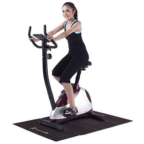 ProSource Treadmill & Exercise Equipment Mats, Folding (7’L x 3’W x ¼”T) High Density PVC Floor Protector