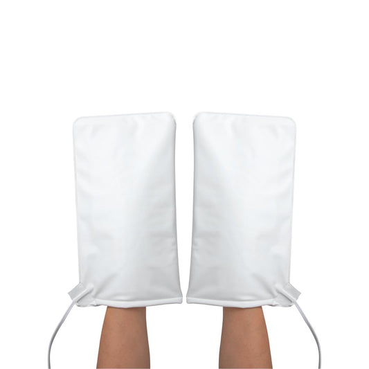 ForPro Professional Collection Premium Heated Mitts, Electric Thermal Moisturizing Hand Warmers for Spa Treatments, Dual Temperature Settings, 1-Pair