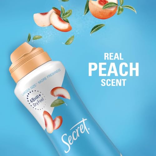 Secret Dry Spray Antiperspirant Deodorant for Women, 48hr Weightless Sweat & Odor Protection, Gentle on Skin, White Peach & Argan Oil Scent, 4.1 oz (Pack of 3)