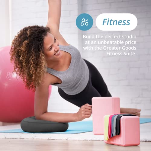 Greater Goods Exercise Ball - Yoga Ball for Working Out, Balance, Stability, and Pregnancy, Avocado Green, 55cm
