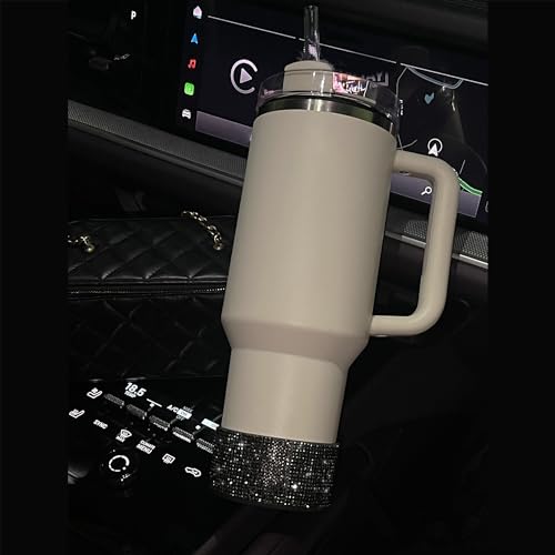 WORBSS Diamond Glitter Silicone Boot for Stanley H2.0 Tumbler 20-30oz Accessories for 2.8-2.9 inch Trapezoidal Cylinder Base Water Bottles Bottom Anti-Slip Protector Sleeve Cover Bumper Decoration