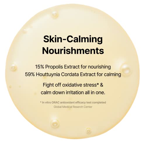[By Wishtrend]Propolis Energy Calming Ampoule 30ml 1.02 Fl Oz - Prevent Blemishes, Hydration, Hyperpigmentation, for Sensitive, Troubled Skin, Light Propolis ampoule