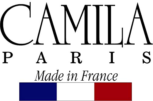 Camila Paris CP3402 French Hair Side Comb Small Rounded, Pink, Handmade French Twist Hair Combs, Strong Hold Hair Clips for Women Bun Chignon, No Slip Styling Girls Hair Accessories Made in France