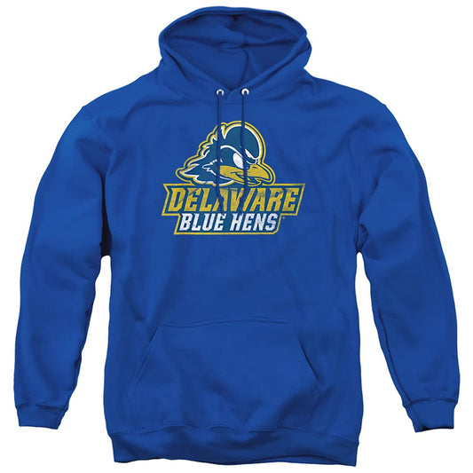University of Delaware Official Distressed Primary Unisex Adult Pull-Over Hoodie,Royal Blue, Large