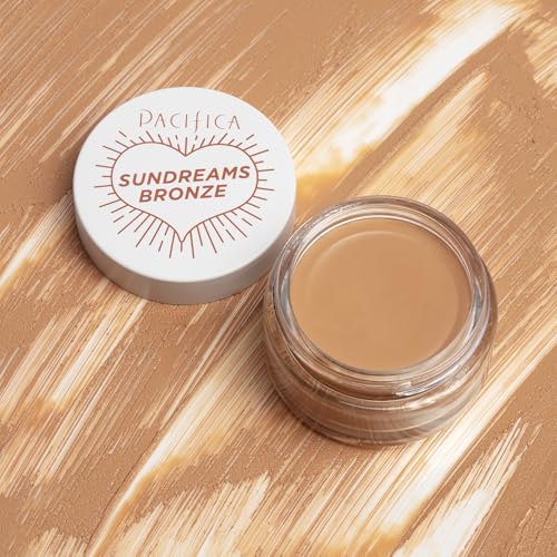 Pacifica Bronzer – Sun Dreams Matte Bronzing Cream Highlighter, Hydrating & Buildable Contour with Floral Extracts, Talc-Free, Vegan & Cruelty-Free, 1 oz (Shade Sandy Kiss)