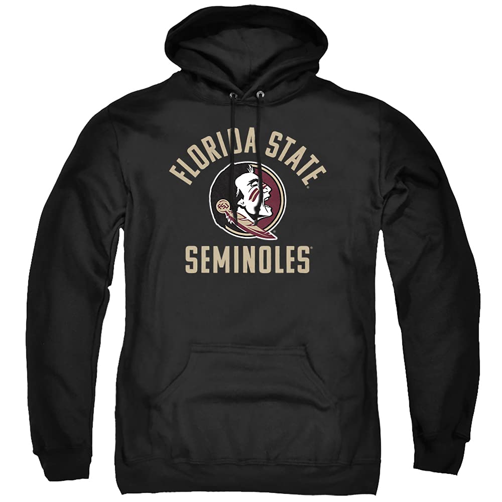 Florida State University FSU Seminoles Official Seminoles Logo Unisex Adult Pull-Over Hoodie,Black, 2X-Large
