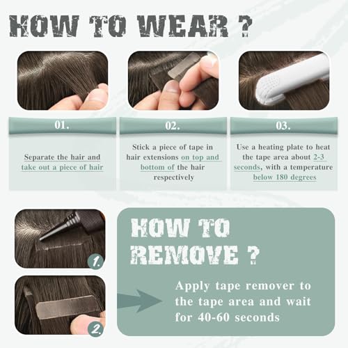 Ve Sunny Brown Tape in Hair Extensions Cool Brown Fading to Ash Brown Mix Light Blonde Tape in Hair Extensions for Women Brown Hair Extensions Short Straight Remy Hair 25g 14inch