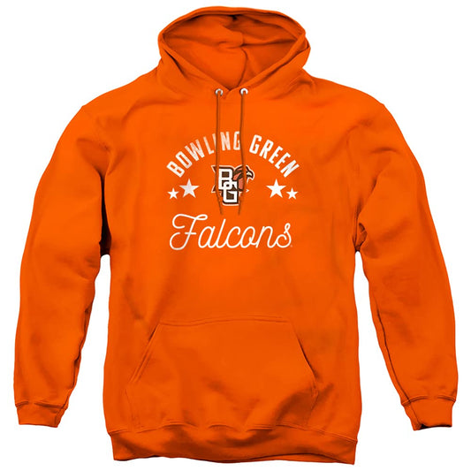 Bowling Green State University Official Falcons Unisex Adult Pull-Over Hoodie, Bowling Green State University, Orange, Large