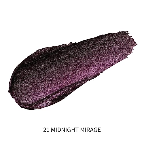 Oulac Metallic Black Lipstick for Women, High-Impact Lipcolor with Moisturizing Creamy Formula, Vegan & Cruelty-Free, Full-Coverage Matte Lipstick, Midnight Mirage (21)