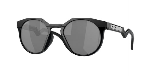 Oakley Men's OO9242 HSTN Round Sunglasses, Matte Black/Prizm Black, 52 mm