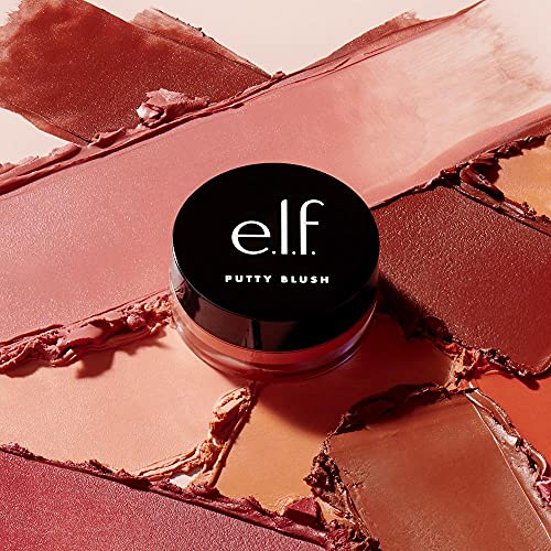 e.l.f. Putty Blush, Creamy & Ultra Pigmented Formula, Infused with Argan Oil & Vitamin E, Turks and Caicos, 0.35 Oz (10g)