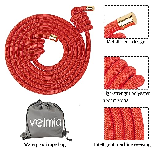 veimia Flow Rope for Fitness High Performance Double Woven Workout Rope Adjustable Flow Jump Rope for Men Women Training Indoor Outdoor Cardio Exercise Rope for beginner
