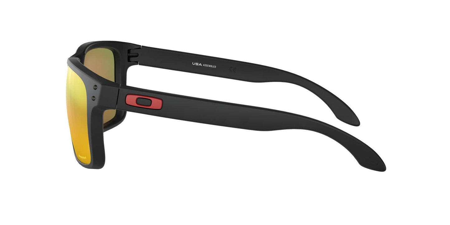 Oakley Men's OO9417 Holbrook XL Square Sunglasses, Matte Black/Prizm Ruby, 59 mm