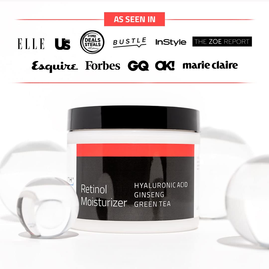 YEOUTH Retinol Cream for Face, Retinol Face Cream for Women and Men with Hyaluronic Acid and Green Tea, Night Moisturizer for a Smoother Appearance 1oz