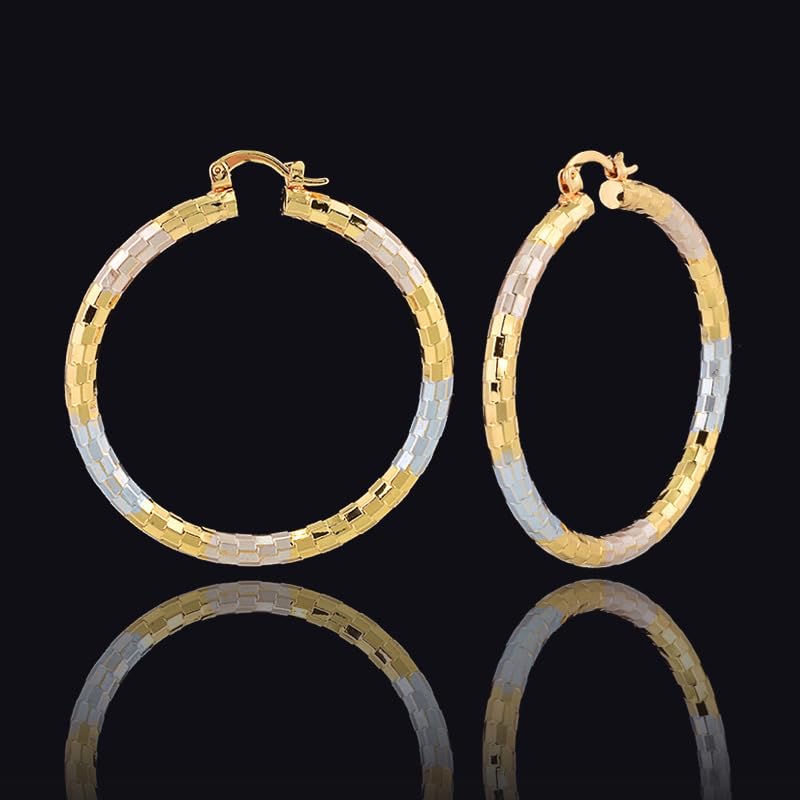 18K Gold Plated Hoop Earrings for women Trendy Twisted Huggie Hoops Earrings Lightweight Large Chunky Earrings 925 Sterling Silver Boho Jewelry for Teen Girls Gift (style 22)